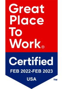 The Great Place To Work certified logo.