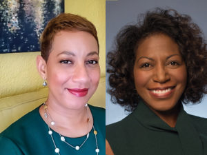 Satonya Fair's and Lisa Hamilton's headshots are designed side by side.