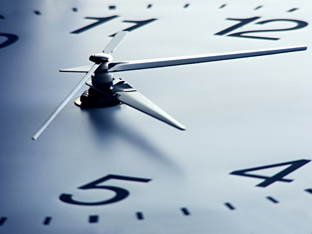 A closeup of a clock face
