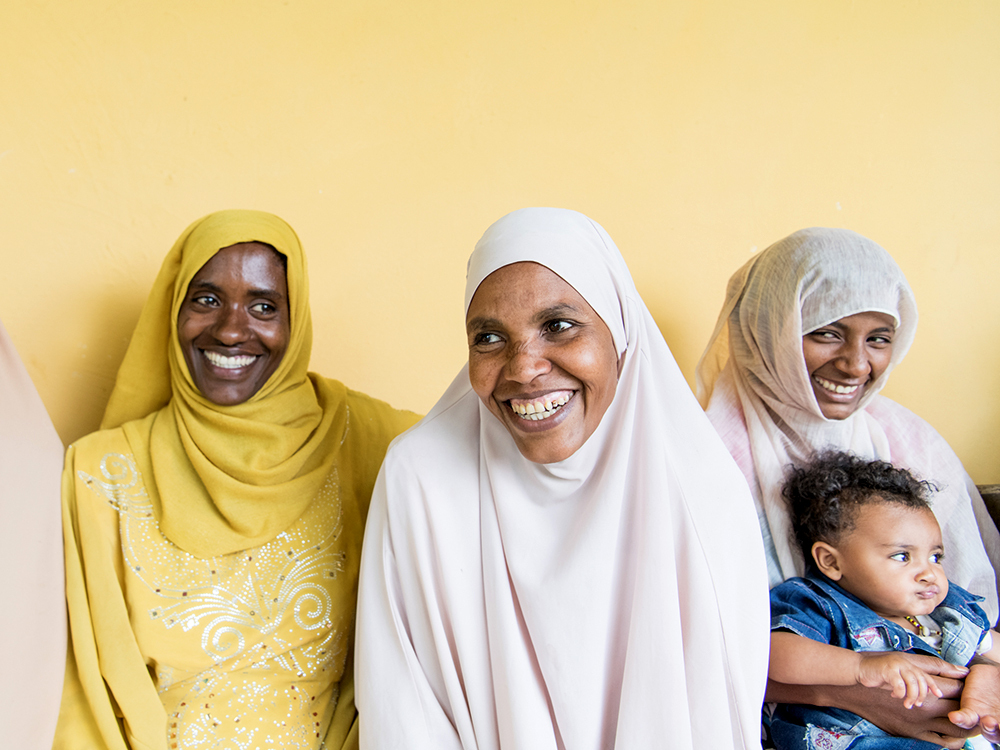 A group of Ethiopian women partake in a family planning training program via the Ethiopia Public Health Association, which Packard supports.