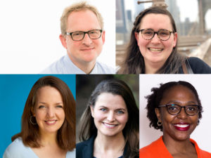 The roundtable's headshots appear as a collage